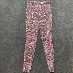 Lululemon Leggings Womens 4 Multicolor Floral Ankle Yoga Gym Athletic Pockets